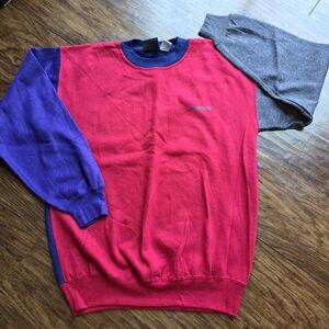 Vintage 90s Spalding Colorblock Sweatshirt Mens Medium